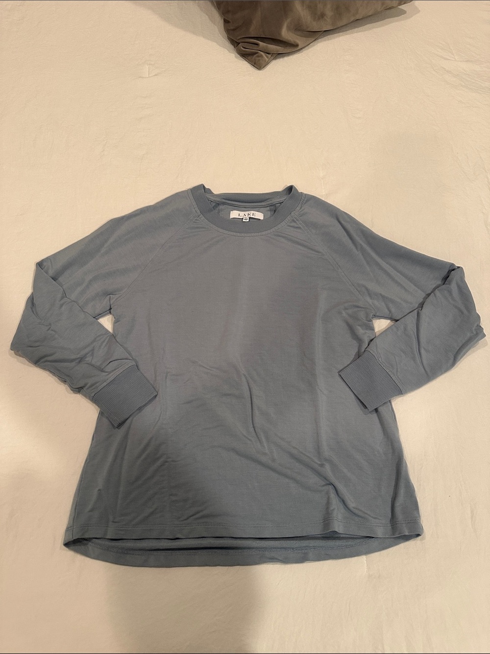 Lake Pajamas Relax Long Sleeve Top Dusty Blue